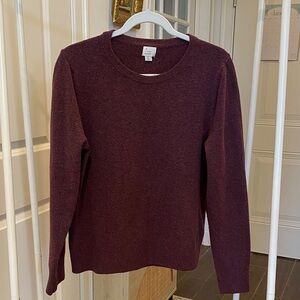 Burgundy Long Sleeve Sweater Top